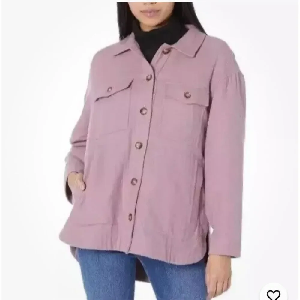 Madewell Branner Waffleback Shirt Jacket XL Faded Fig $88 • New - Picture 5 of 10